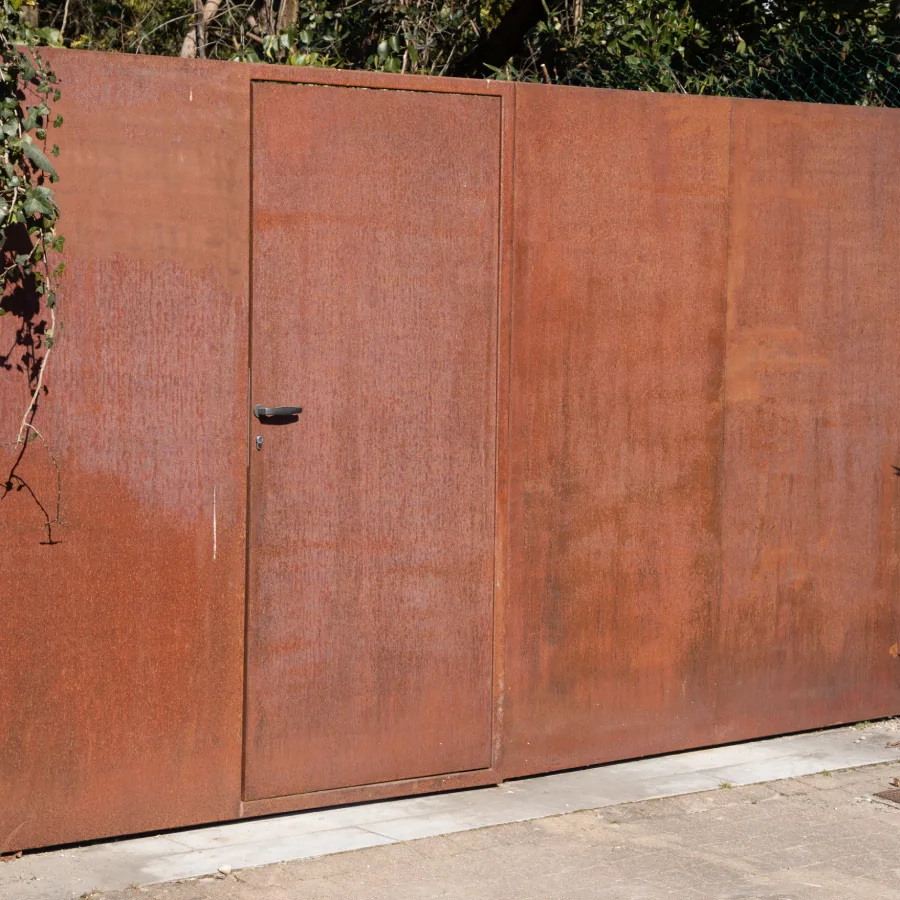 custom corten steel gate