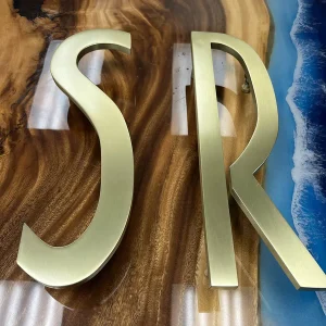 custom metal letter handles