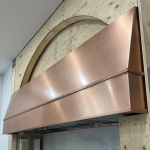 custom copper plated range hood