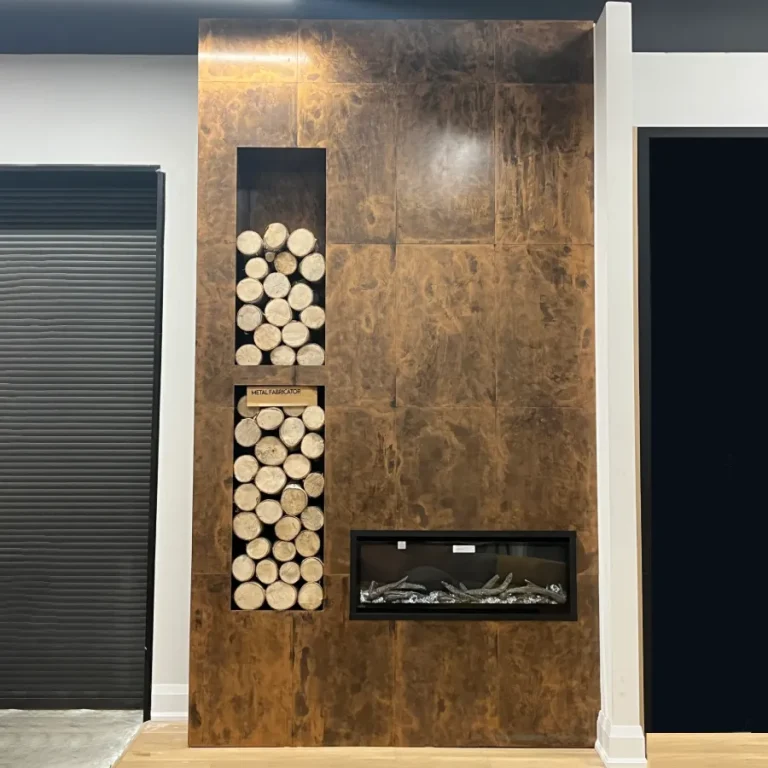 Custom Patina Fireplace