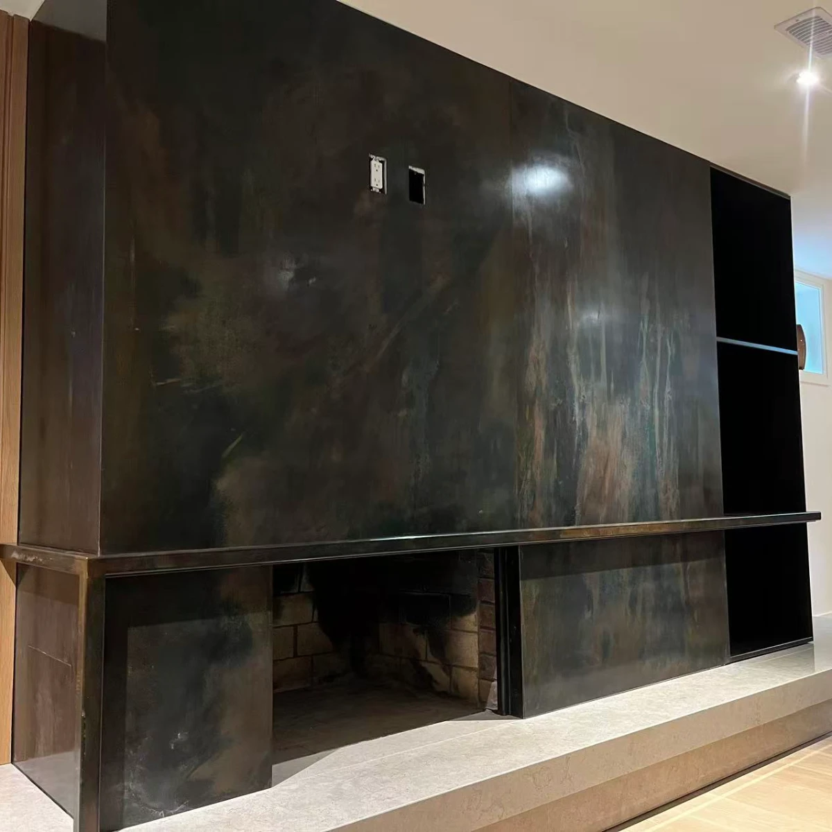 custom patina fireplacess