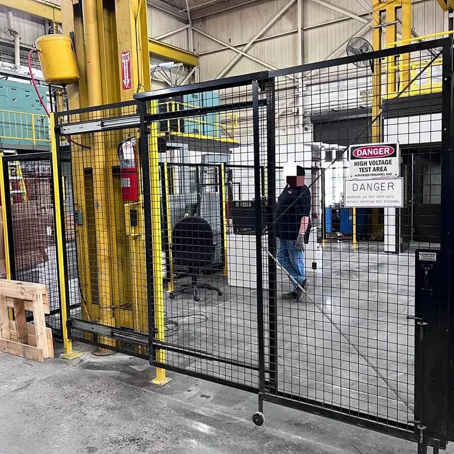 industrial wire mesh sliding gates