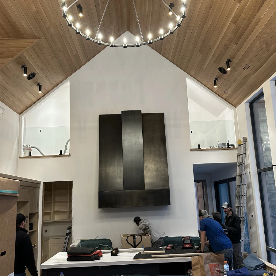 custom blackened patina hood