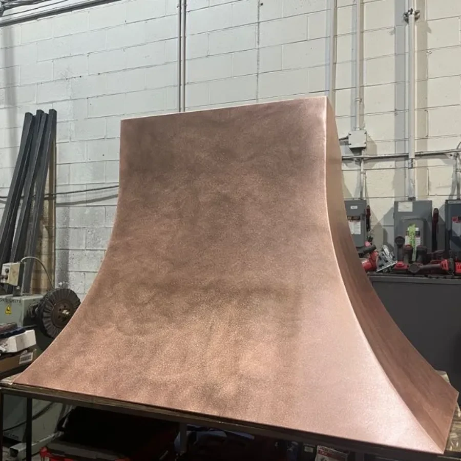 custom copper vent hood