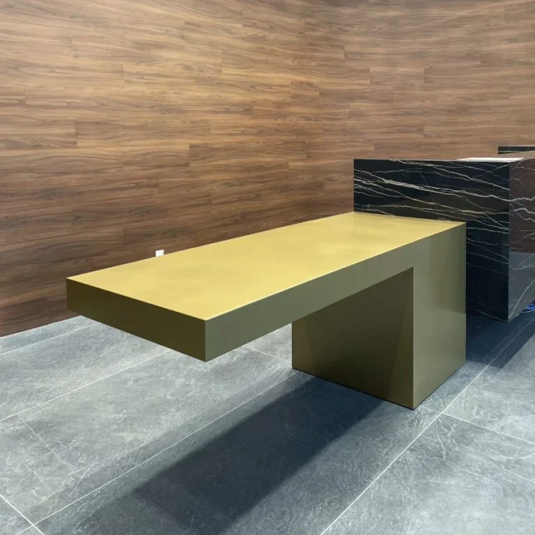 custom metal reception desks