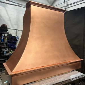 custom solid copper range hood
