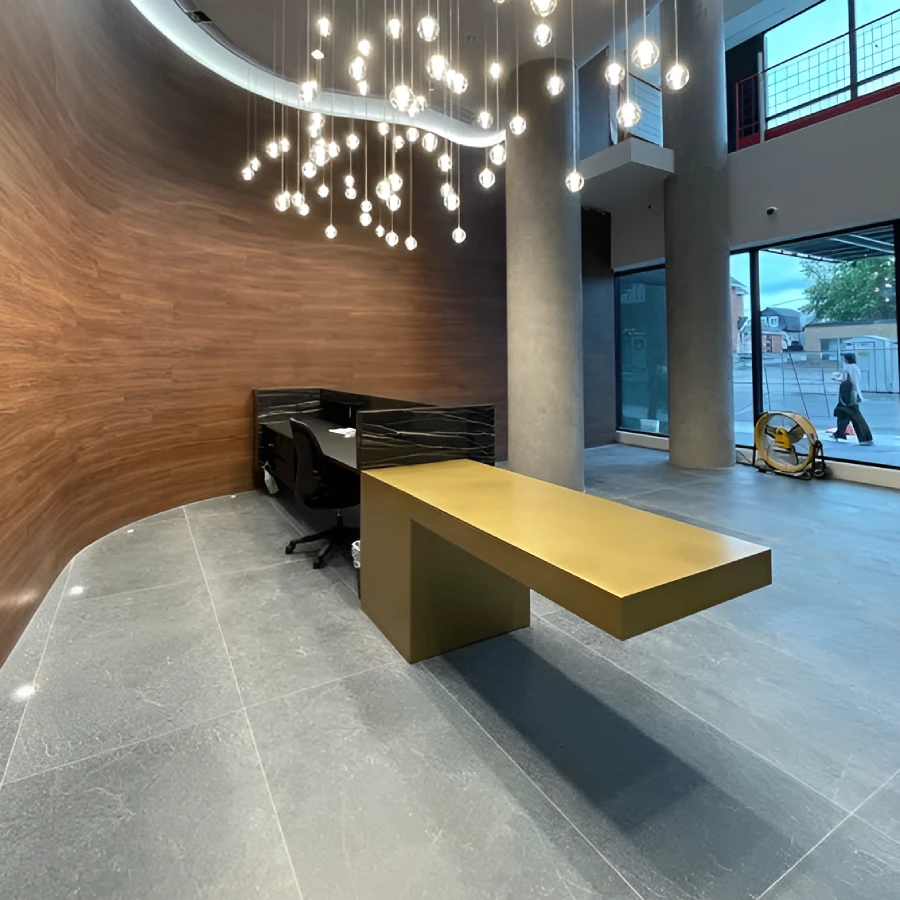 metal reception desk manufacturer