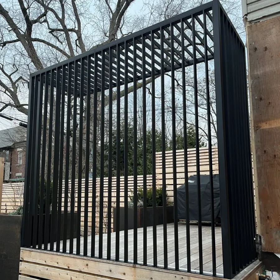 custom vertical metal slats